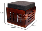 KendalWood Furniture Capsule Cut Sheesham Wood Coffee Table for Living Room