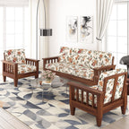 Sheesham Wood 5-Seater Sofa Set | Wooden Sofa Set for Living Room Furniture | Sofa for Home & Office