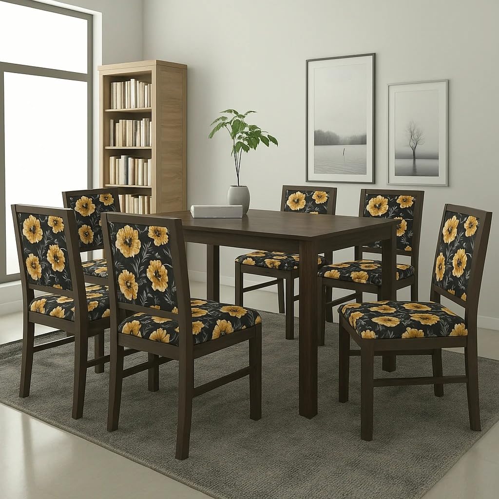 Premium Dining Room Furniture Wooden Dining Table with 6 Chairs | sheesham Wood Dining Table 6 Seater | Dining Table Set