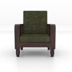 Solid Wood 5 Seater Wooden Sofa Set for Living Room Furniture 5 Seater 3+1+1 Fabric Sofa Set with Center Table