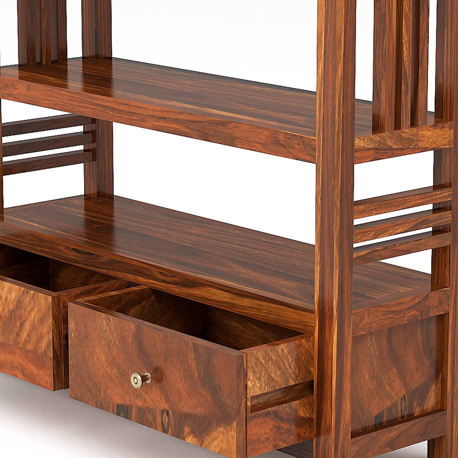 Solid Wood Console Table with Drawer | Kitchen Rack | Book Shelves