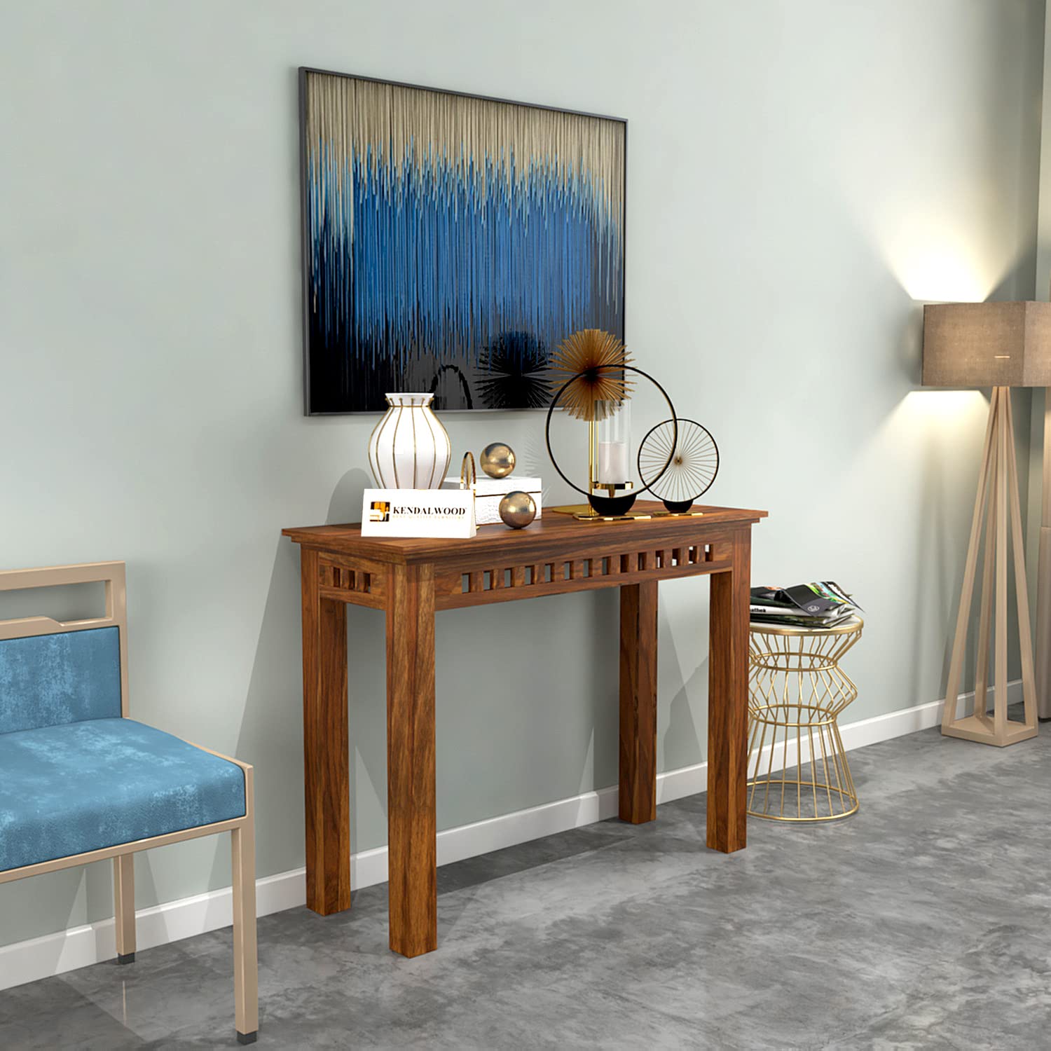 Sheesham Wooden Console Table for Living Room | Wooden Side Table