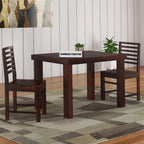 premium Sheesham Wood Dining Table(45x30) with 2 Chairs | 2 Seater Dining Set | Wooden Dining Table with Chair |Dining Room Furniture
