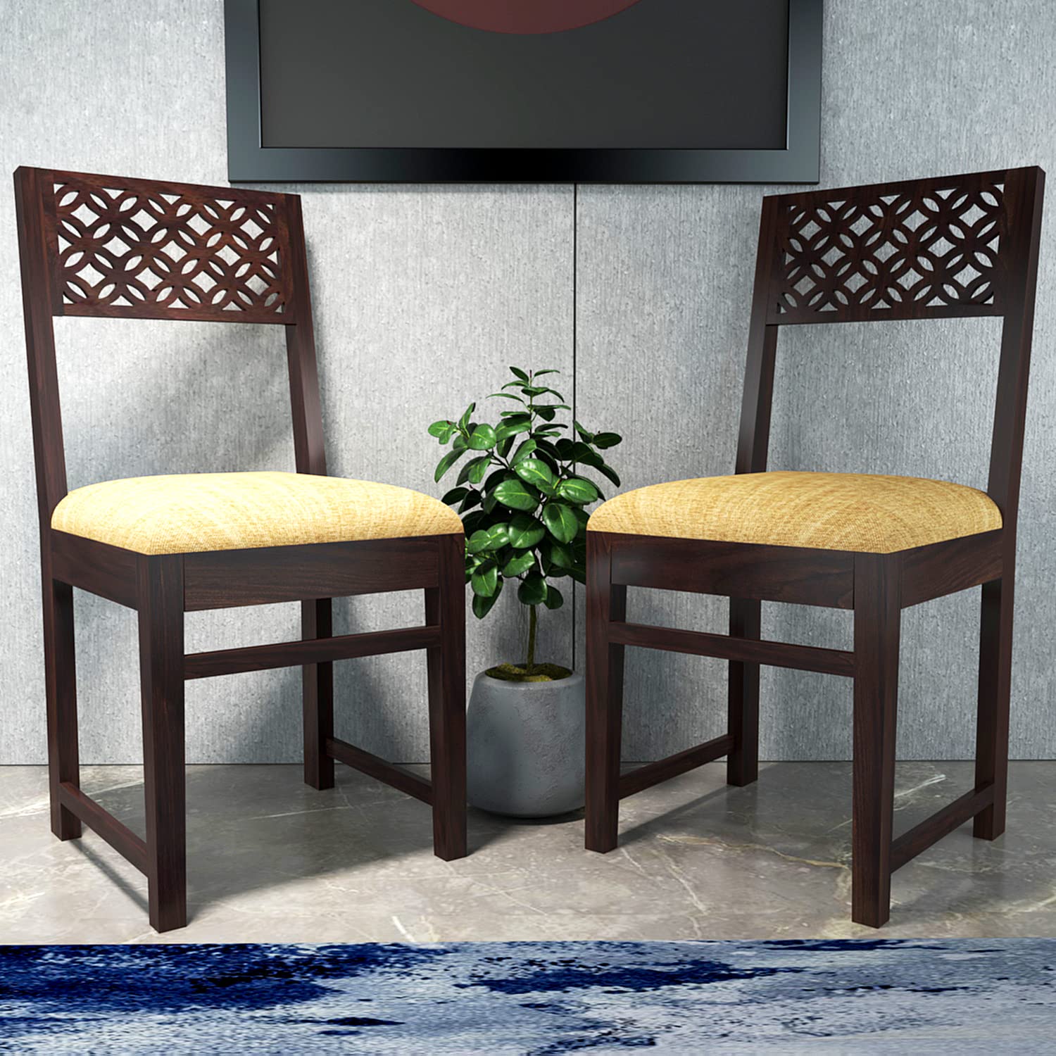 Furniture Solid Sheesham Wood Dining Study Multipurpose Chair