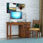 Modern Home Furniture | Study Table for Students with Chair | Wooden Writing Table | Workstations for Office | Table for Home & Office Work