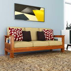 Kendalwood Furniture Solid Sheesham Wood Sofa Set | Wooden Sofa Set | Living Room Furniture