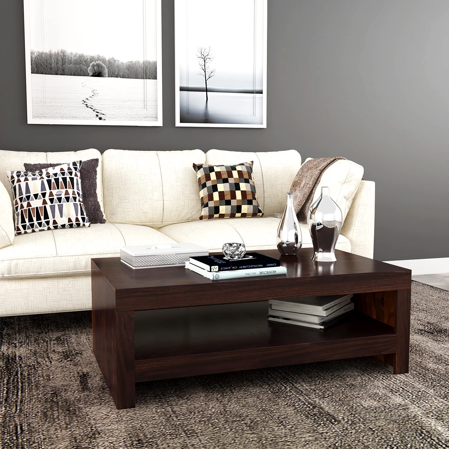Premium Sheesham Wood Coffee Table for Living Room | Solid Wood Coffee Table, Center Table, Tea Table | Wooden Coffee Table | Best Furniture for Home