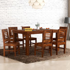 Sheesham Wood Dining Table(57x35) with 6 Chairs | 6 Seater Dining Set | Wooden Dining Table with Chair | Dining Room Furniture